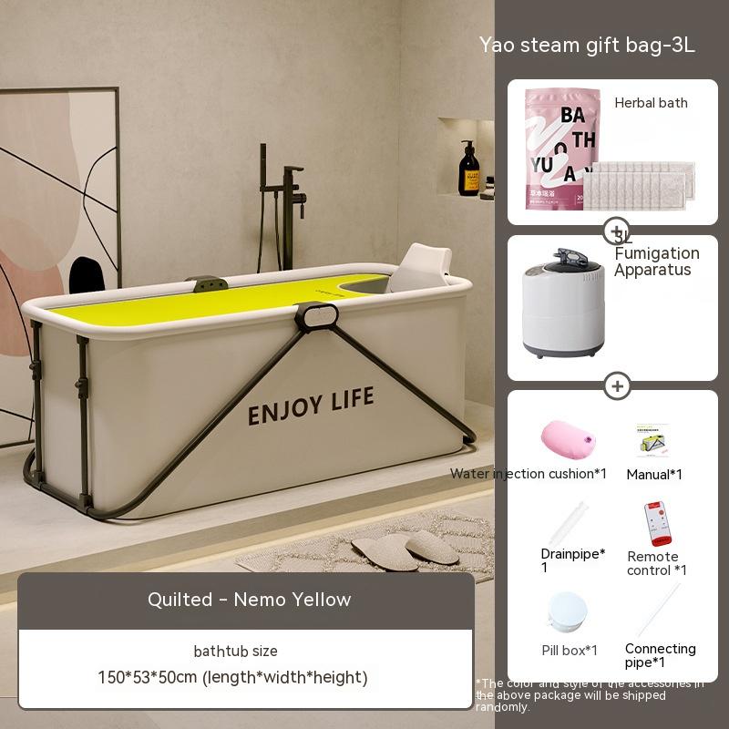 Folding Household Installation-free Adult Sweat Steaming Bath Barrel