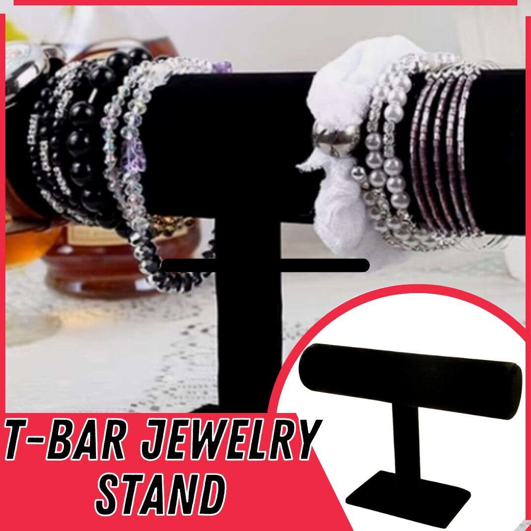 T-Bar Bracelet Holder Necklace Organizer Jewelry Display Boutique Watch Stand