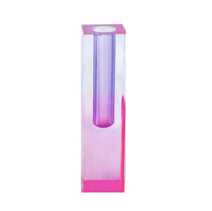 Floriddle Modern Rainbow Pillar Bud Vase Tabletop Glass Vases Luxury Decorative Acrylic Crystal Nordic Room Decoration Home